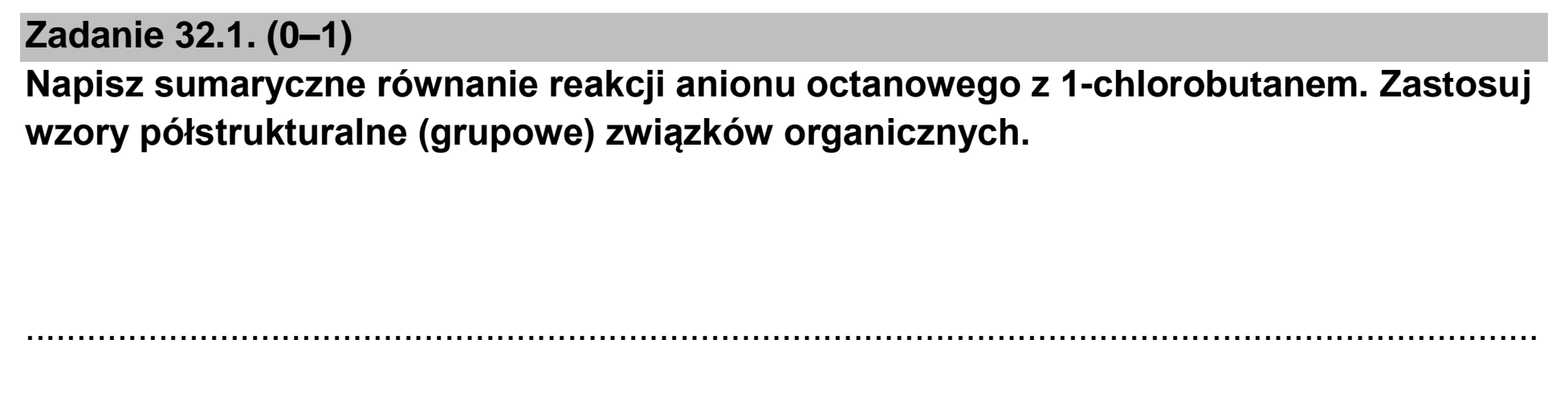 Matura dodatkowa, czerwiec 2023, zadanie 32.1