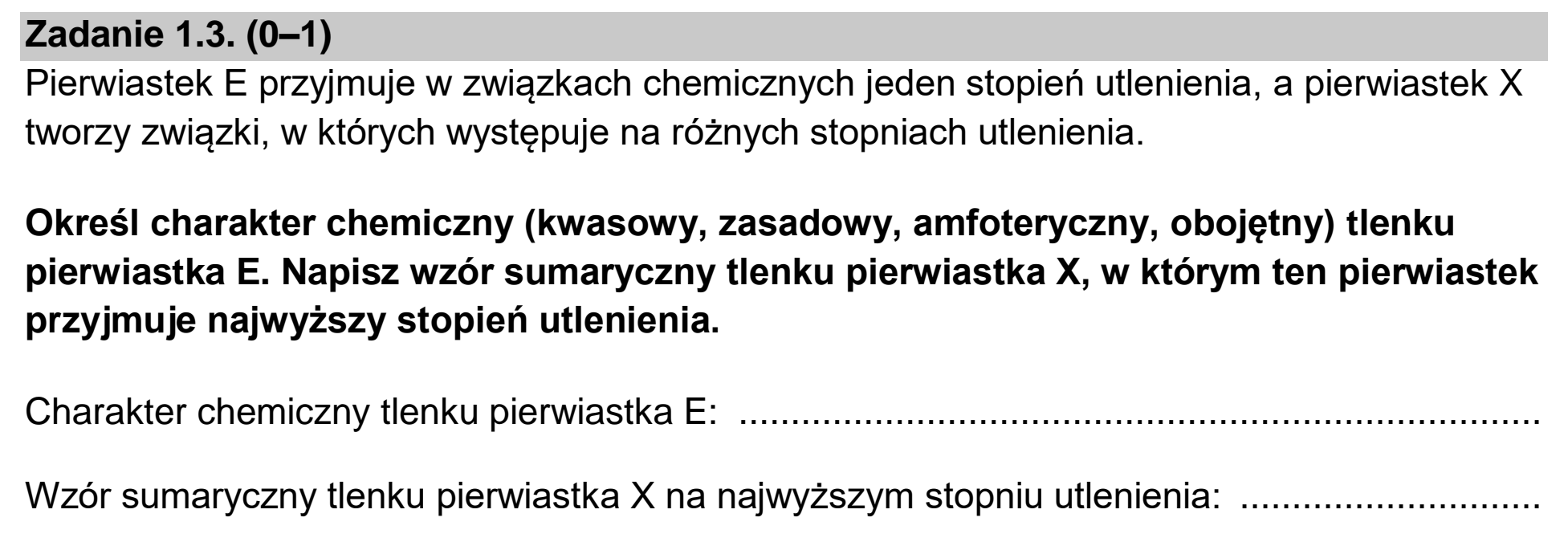 Matura dodatkowa, czerwiec 2024, zadanie 1.3