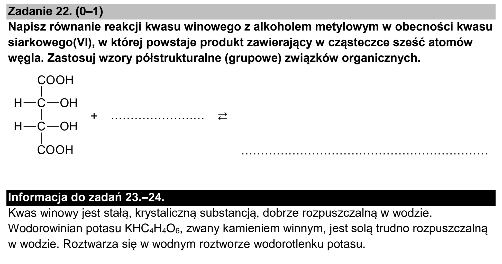 Matura dodatkowa, czerwiec 2024, podgląd zadania 22