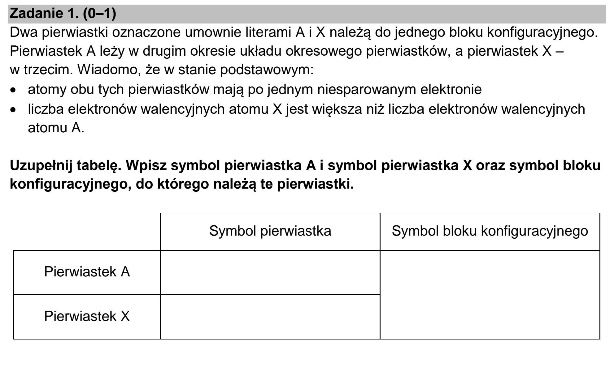 Matura dodatkowa, czerwiec 2025, podgląd zadania 1