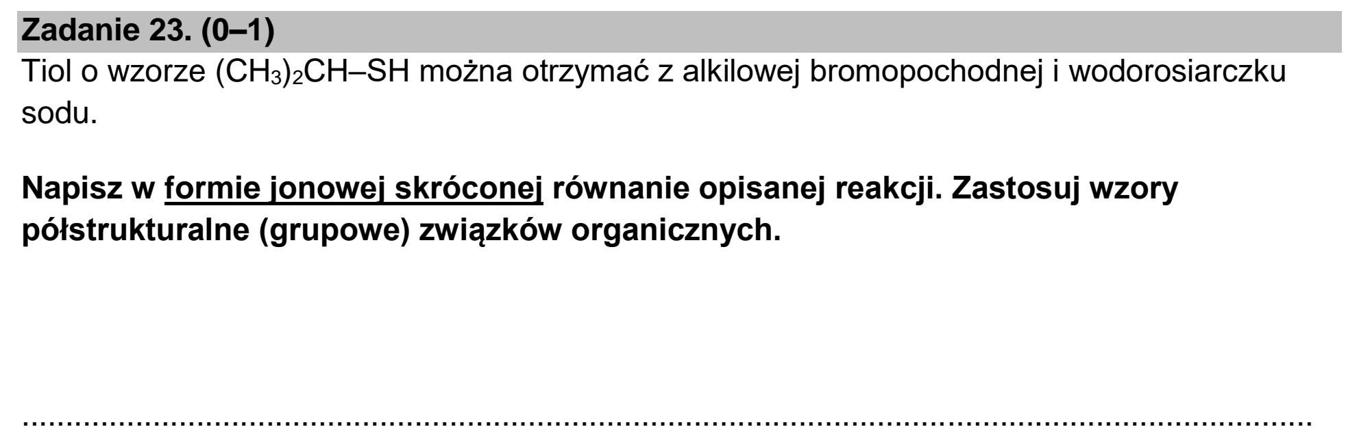 Matura dodatkowa, czerwiec 2025, podgląd zadania 23