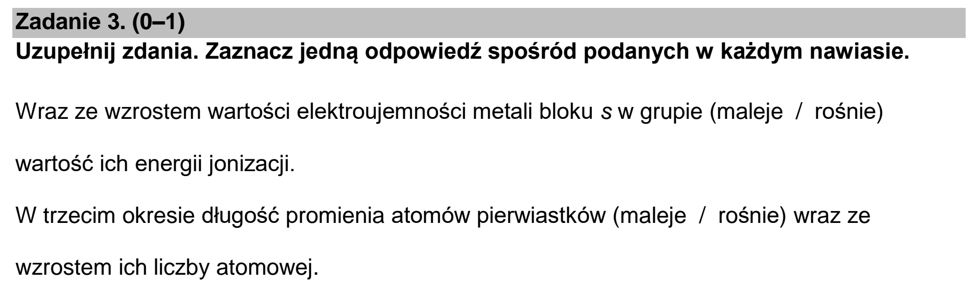 Matura dodatkowa, czerwiec 2025, podgląd zadania 3