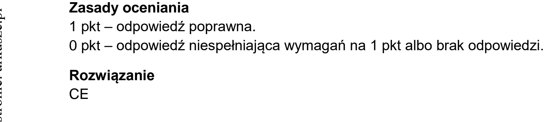 Matura dodatkowa, czerwiec 2026, odpowiedź do zadania 2
