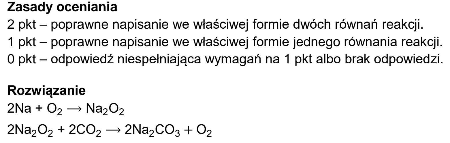 Matura dodatkowa, czerwiec 2026, odpowiedź do zadania 9.1