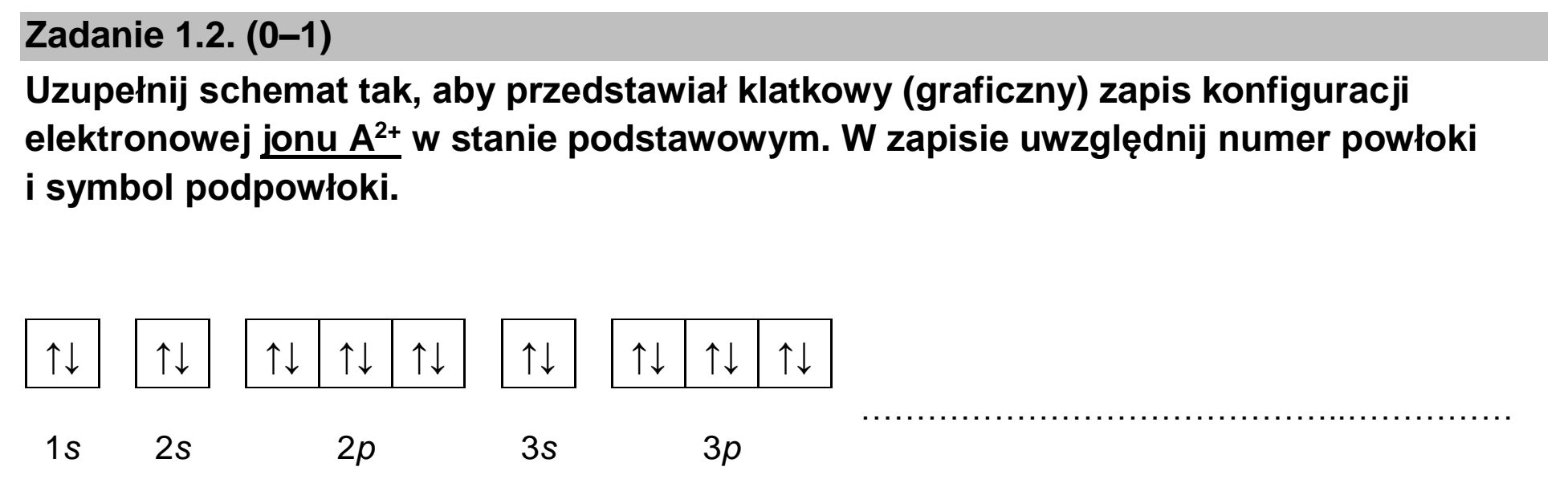 Matura dodatkowa, czerwiec 2026, zadanie 1.2