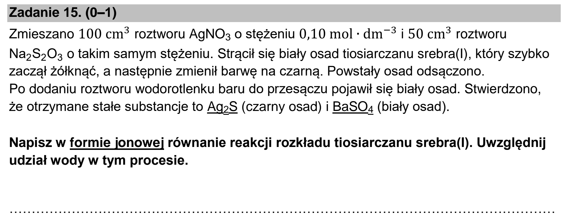 Matura dodatkowa, czerwiec 2026, podgląd zadania 15