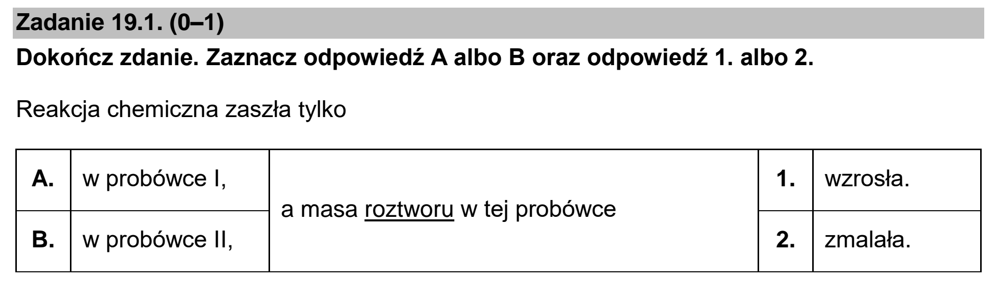 Matura dodatkowa, czerwiec 2026, zadanie 19.1