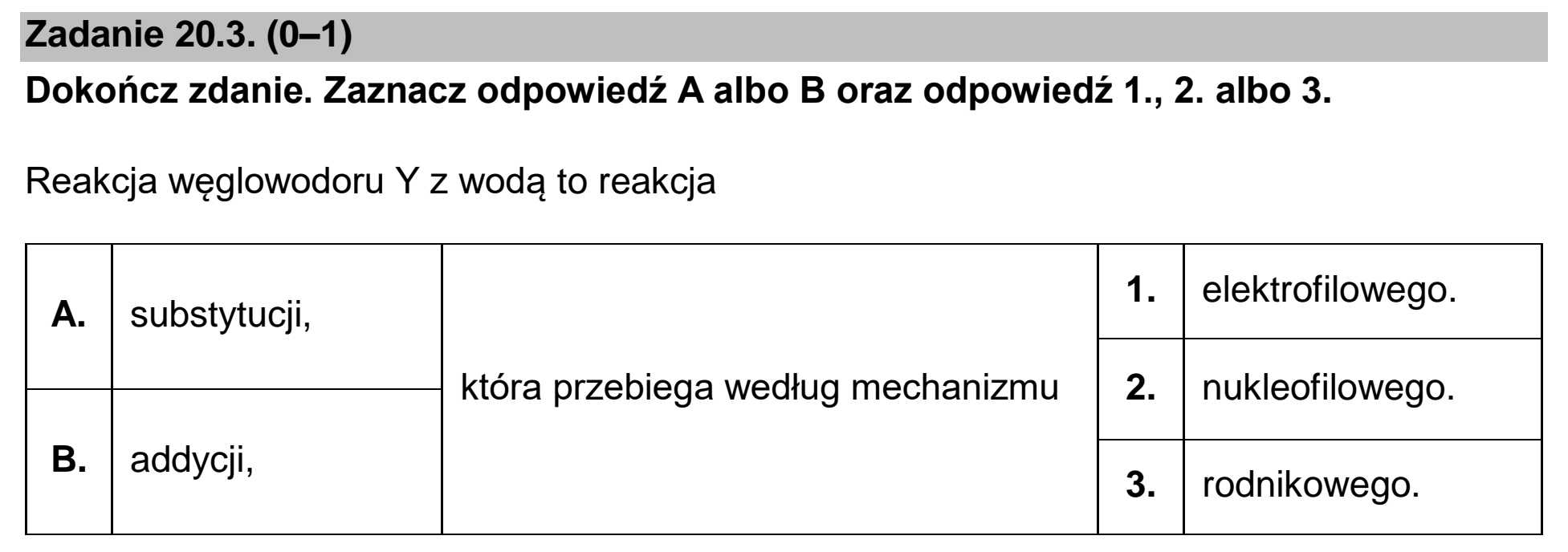Matura dodatkowa, czerwiec 2026, zadanie 20.3