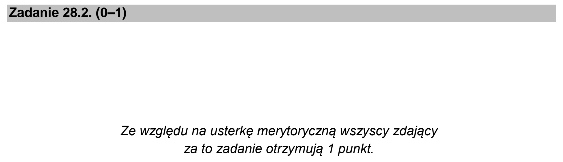 Matura dodatkowa, czerwiec 2026, zadanie 28.2