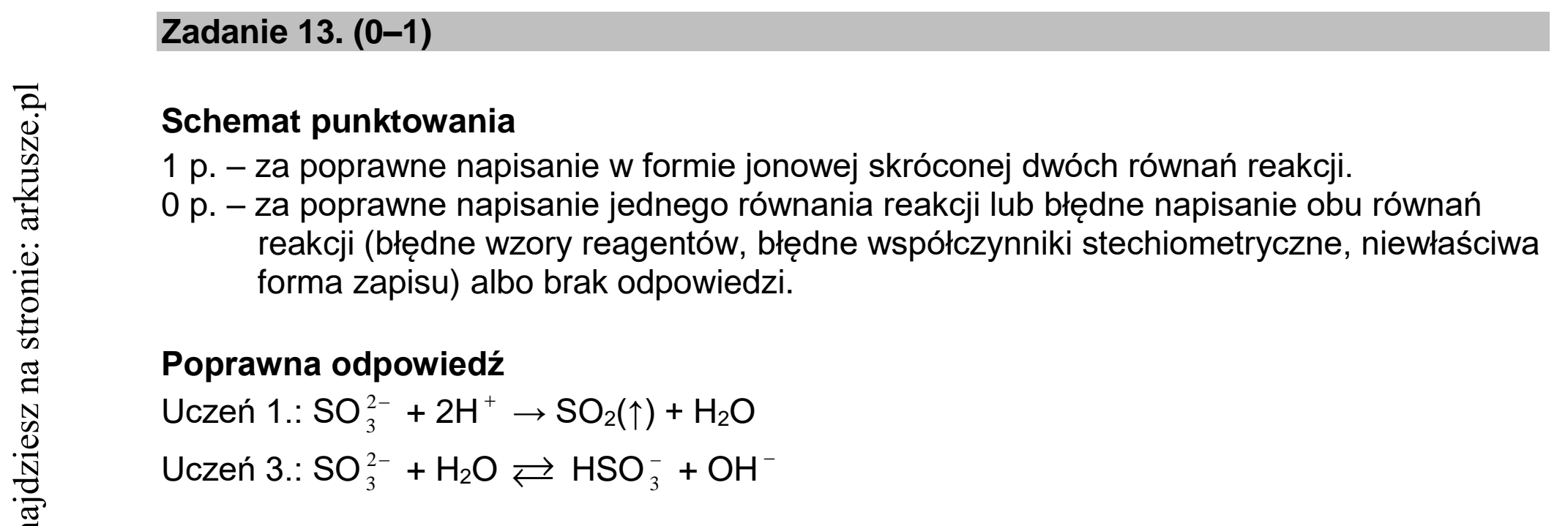 Matura dodatkowa, lipiec 2020, odpowiedź do zadania 13