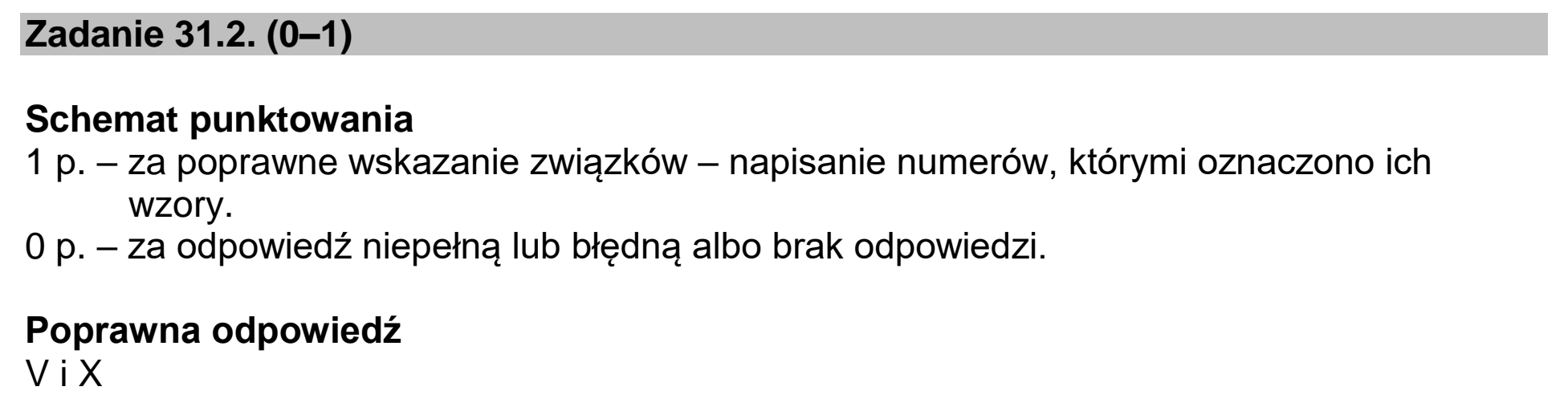 Matura dodatkowa, lipiec 2020, odpowiedź do zadania 31.2