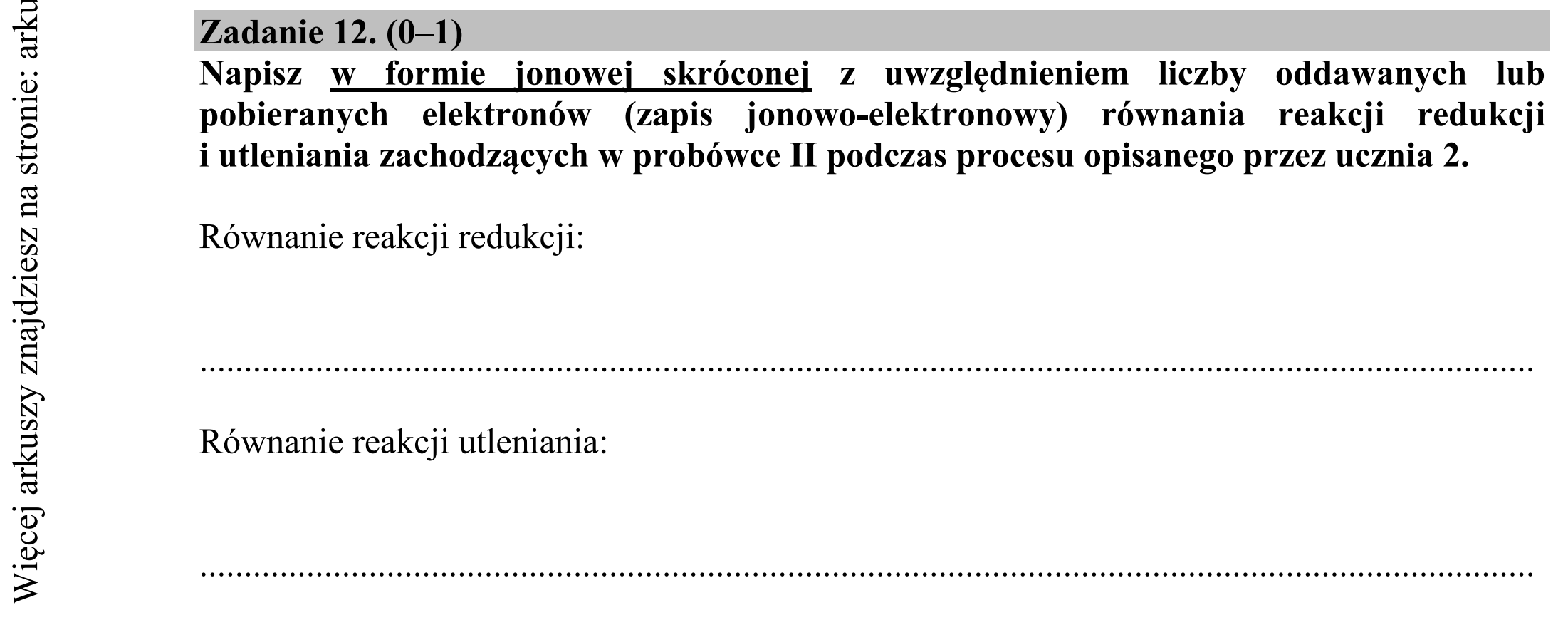 Matura dodatkowa, lipiec 2020, podgląd zadania 12