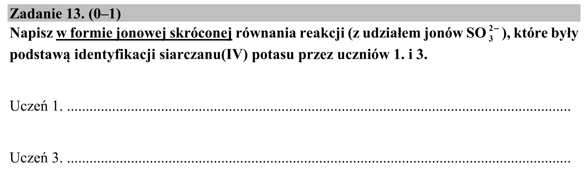 Matura dodatkowa, lipiec 2020, podgląd zadania 13, fragment 1