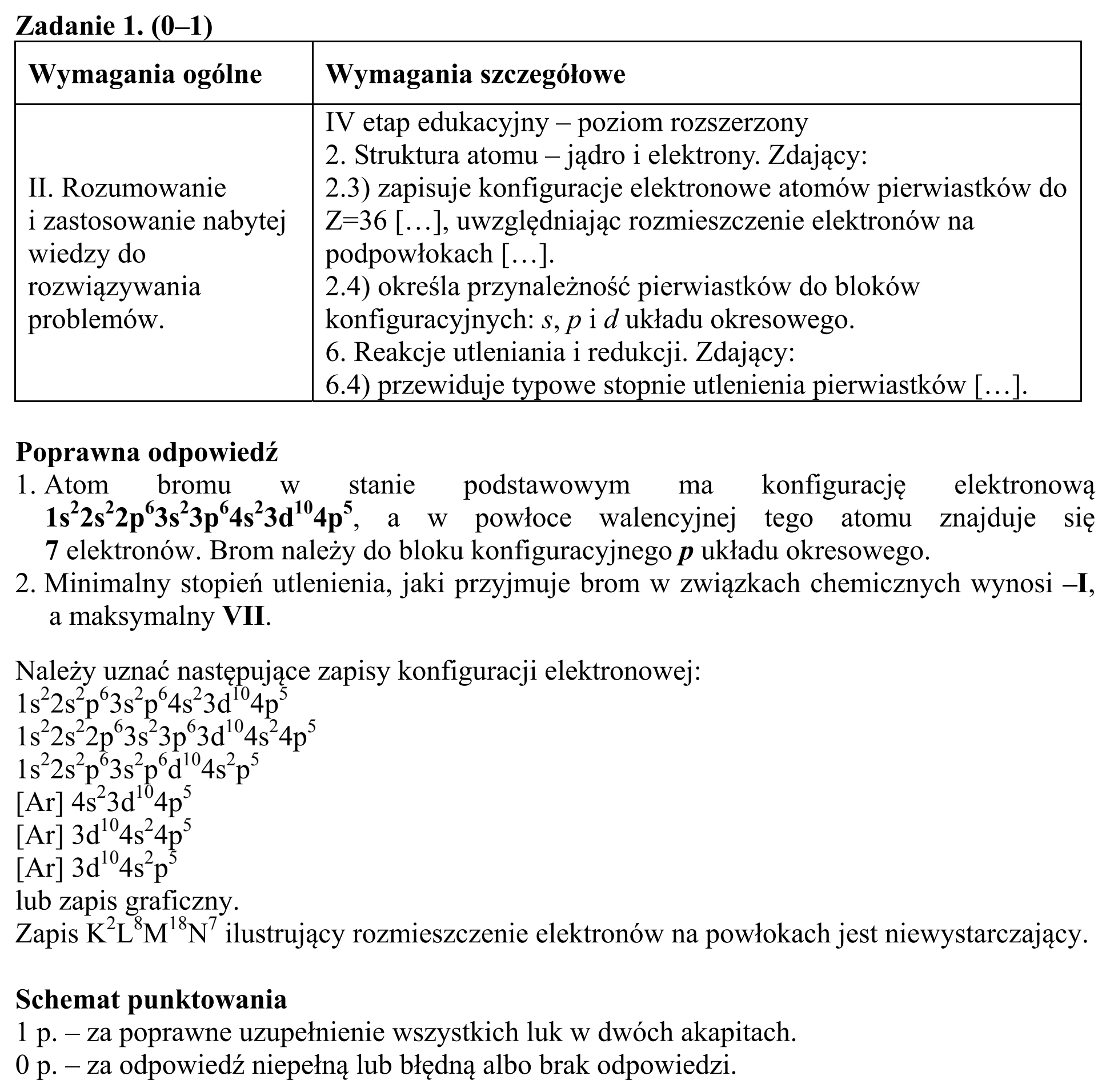 Matura, maj 2015, odpowiedź do zadania 1