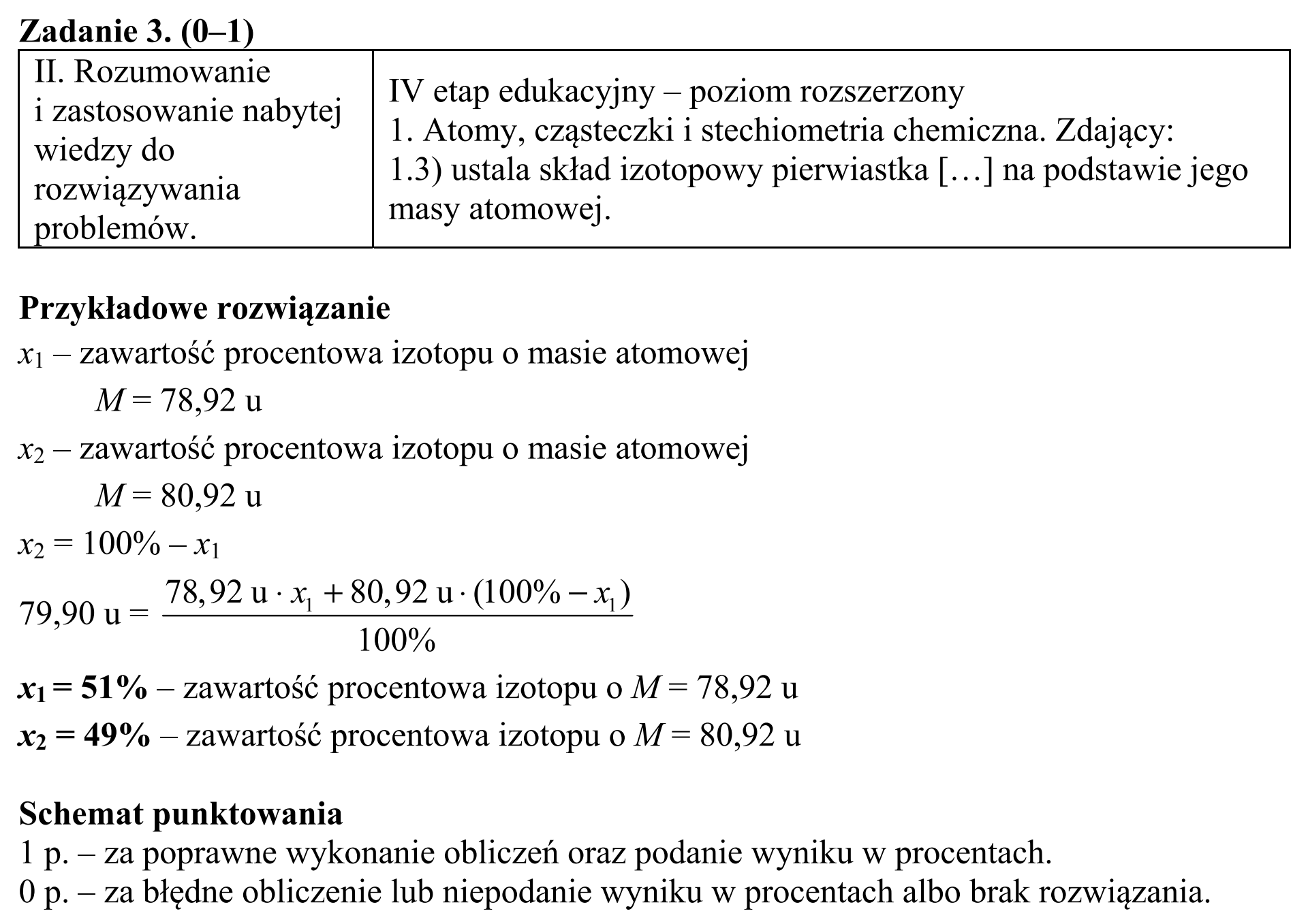 Matura, maj 2015, odpowiedź do zadania 3