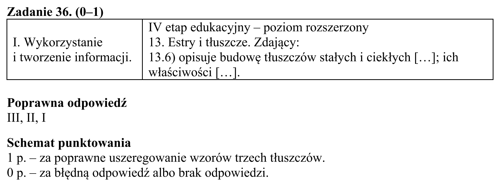 Matura, maj 2015, odpowiedź do zadania 36