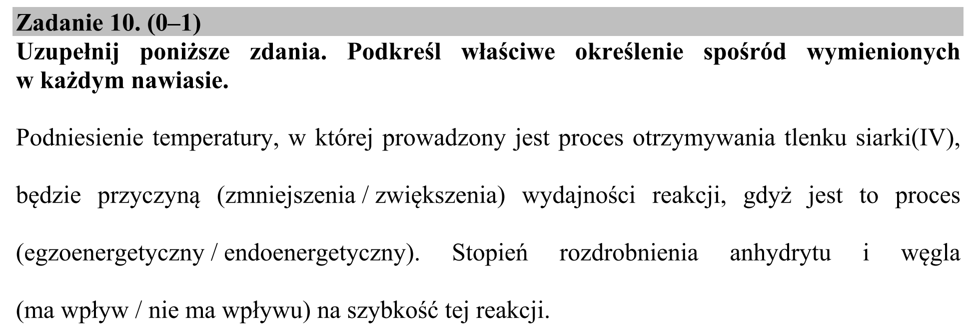 Matura, maj 2015, podgląd zadania 10