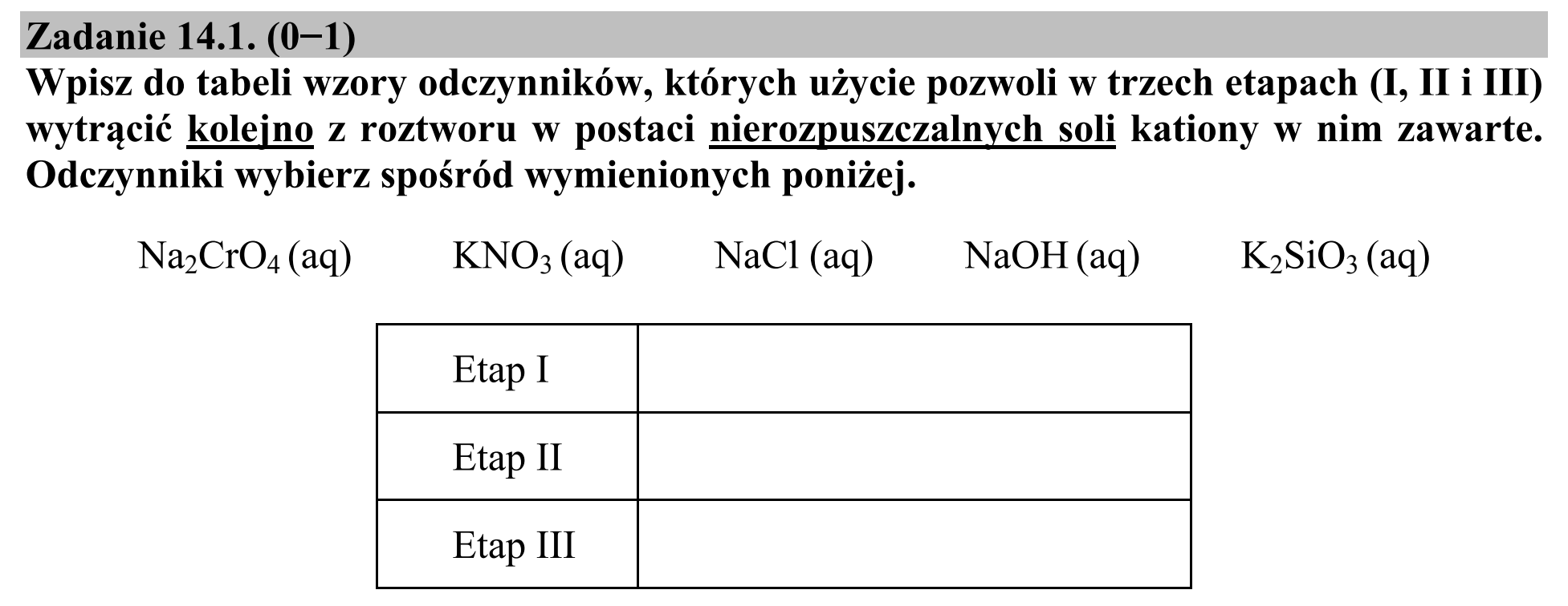 Matura, maj 2015, zadanie 14.1