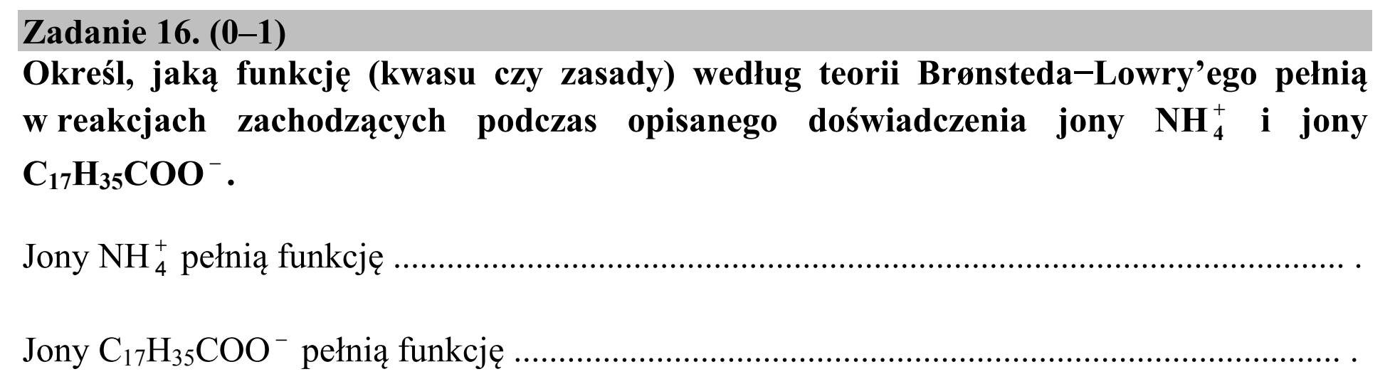 Matura, maj 2015, podgląd zadania 16