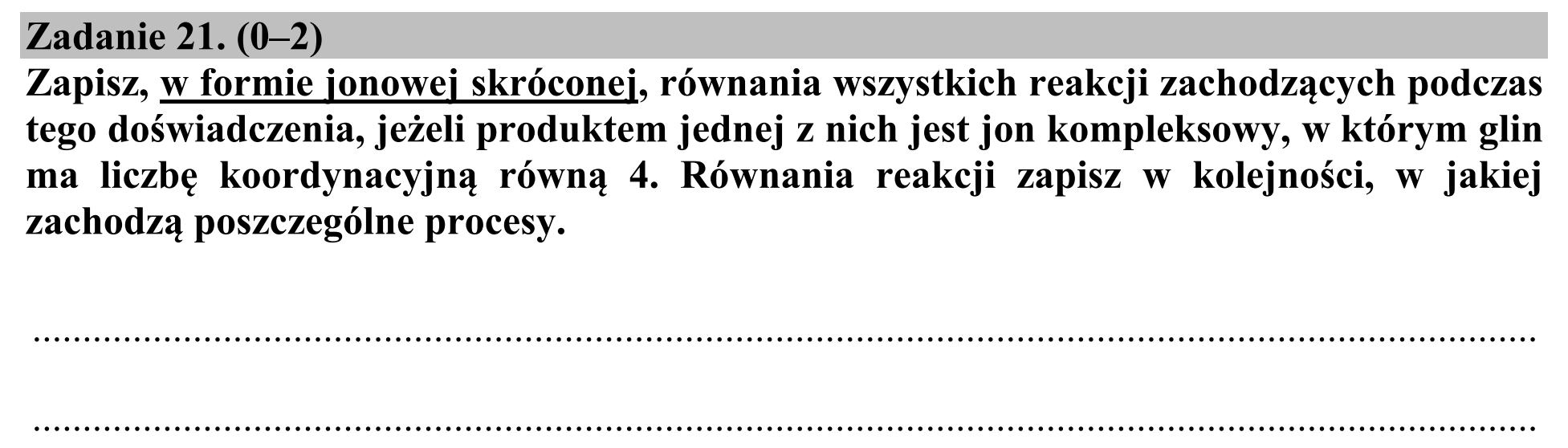 Matura, maj 2015, podgląd zadania 21