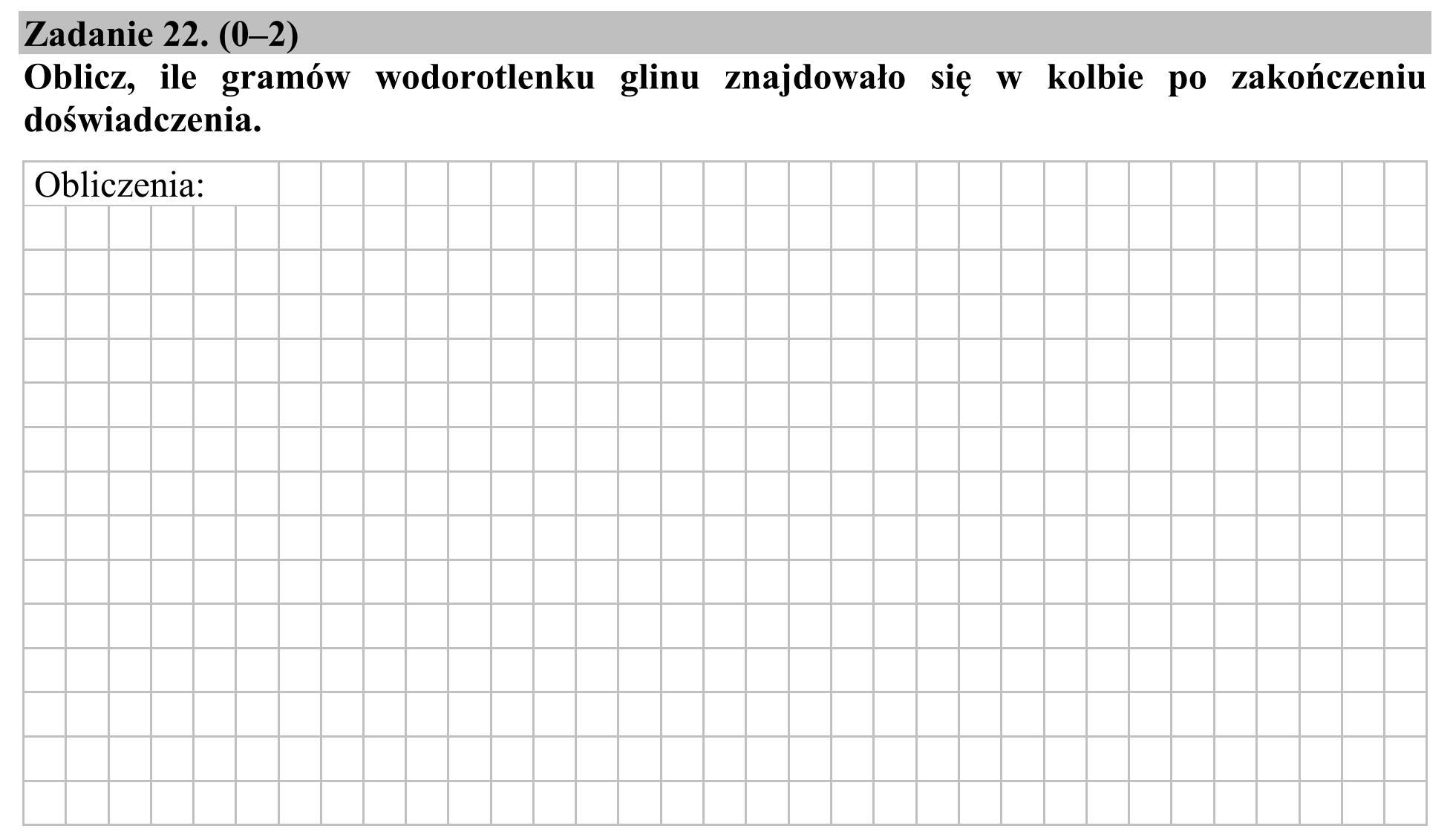 Matura, maj 2015, podgląd zadania 22