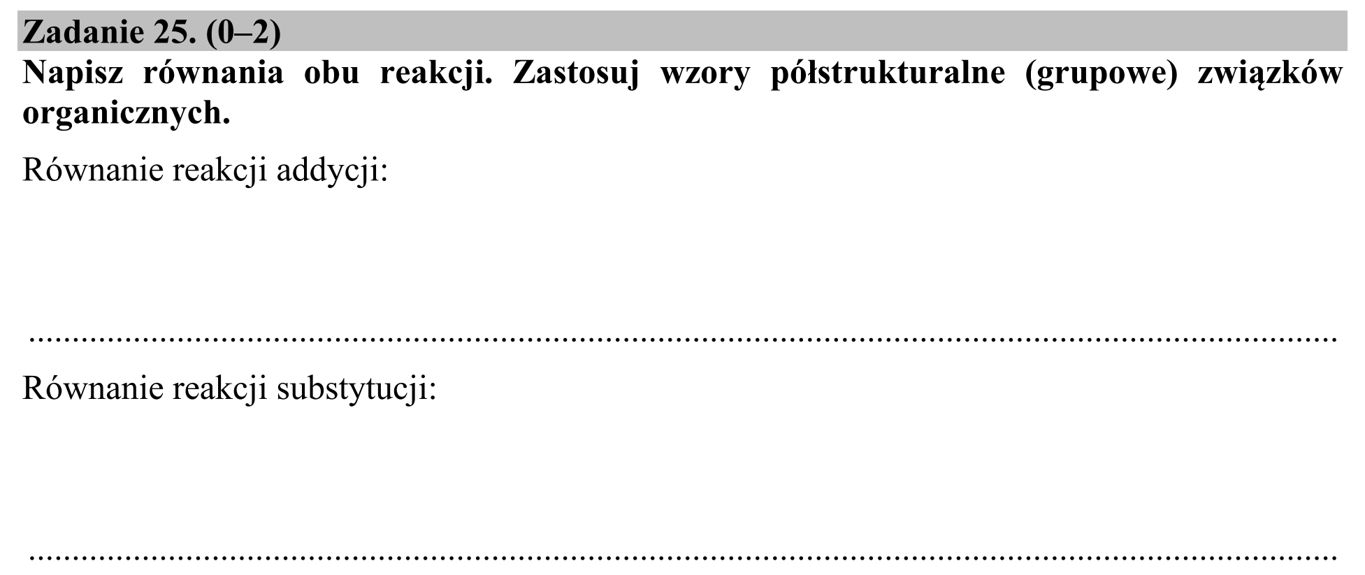 Matura, maj 2015, podgląd zadania 25