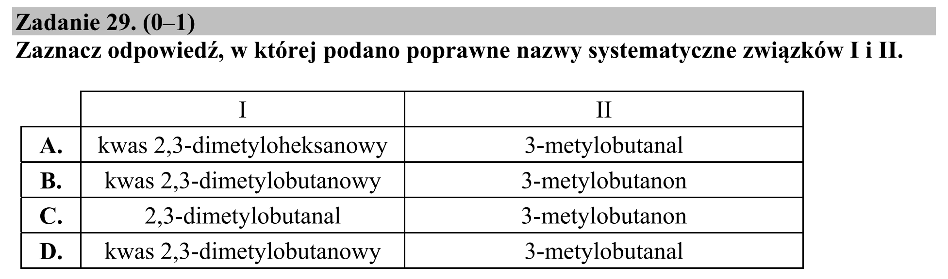 Matura, maj 2015, podgląd zadania 29
