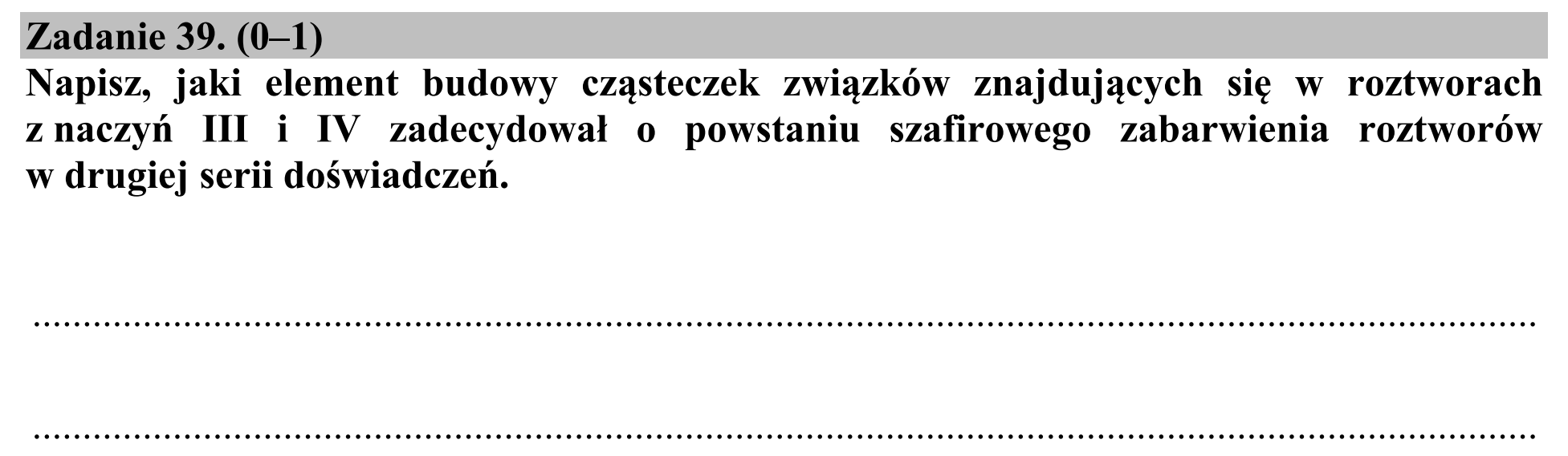Matura, maj 2015, podgląd zadania 39
