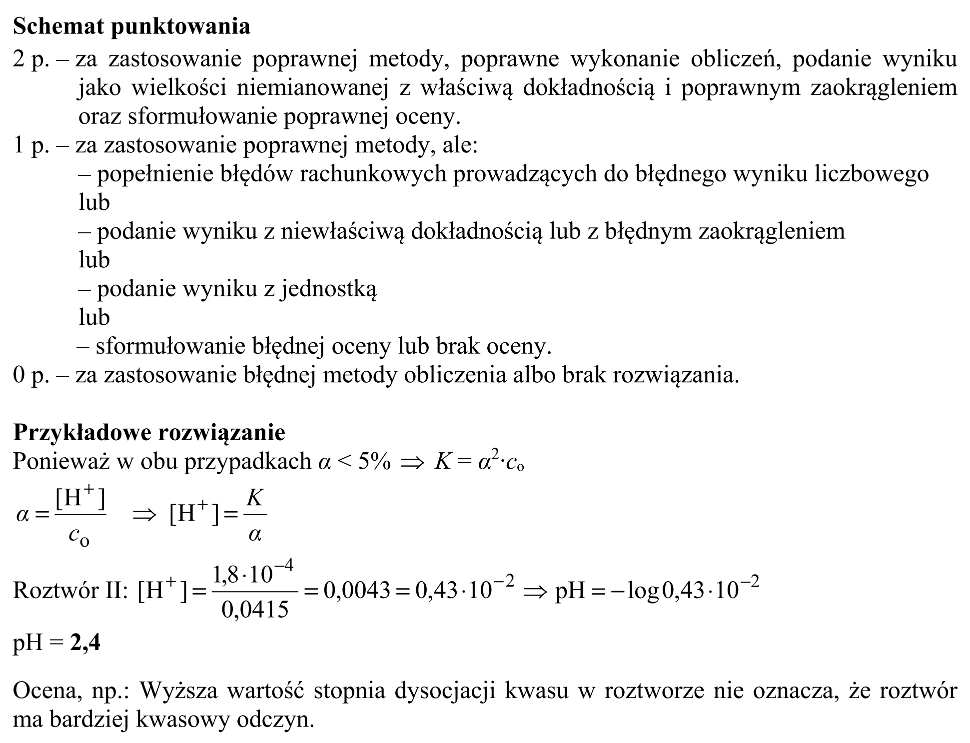 Matura, maj 2016, odpowiedź do zadania 31, fragment 2