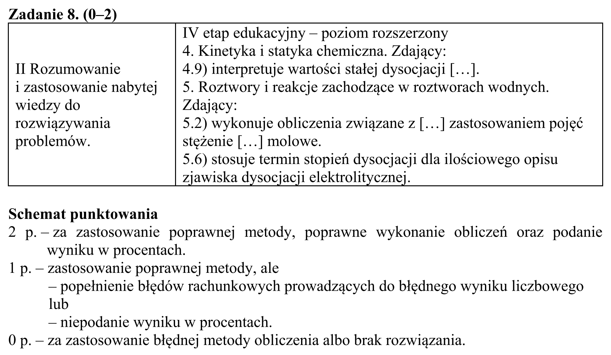 Matura, maj 2016, odpowiedź do zadania 8, fragment 1