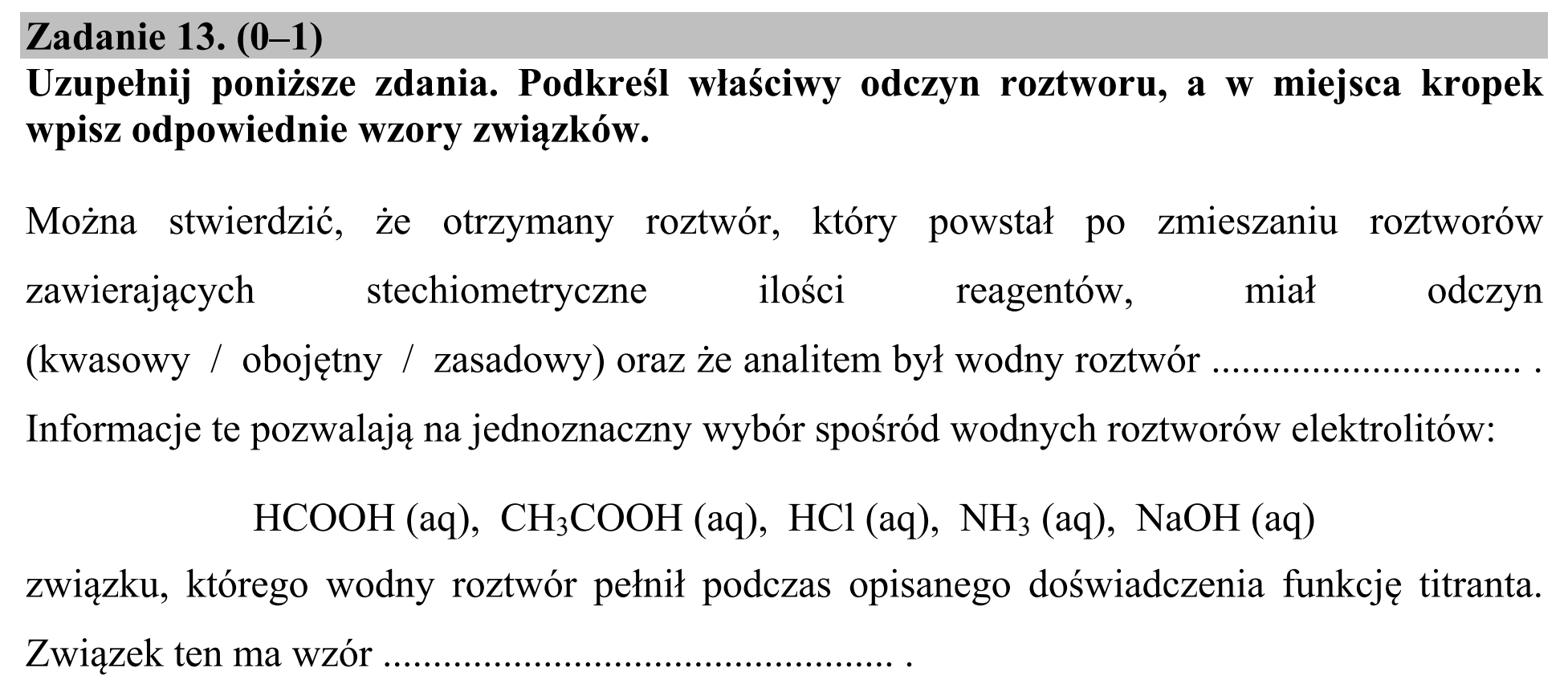Matura, maj 2016, podgląd zadania 13
