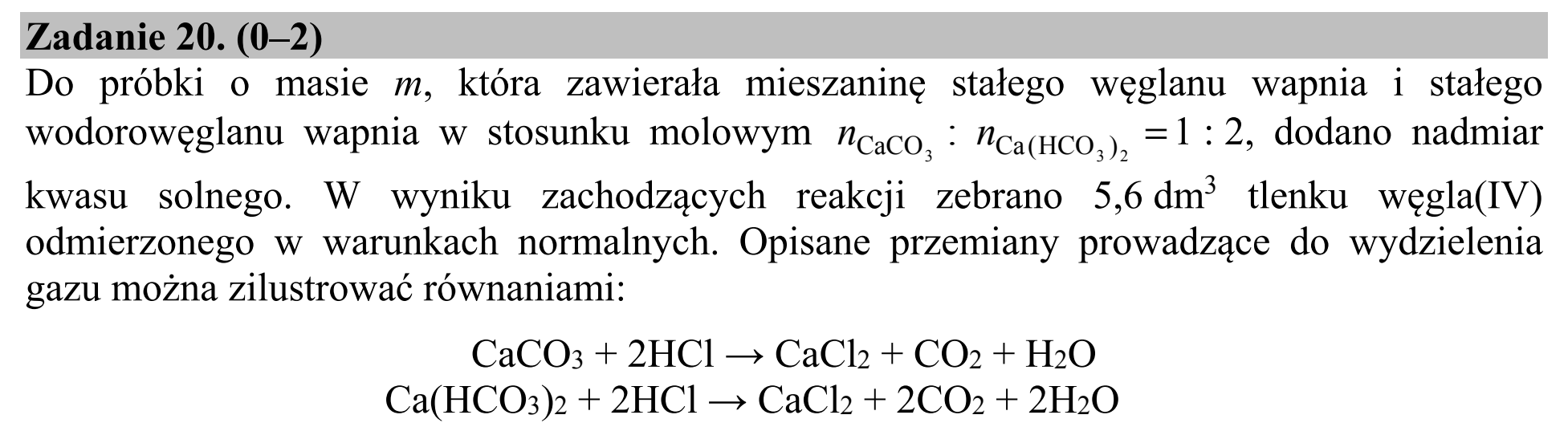 Matura, maj 2016, podgląd zadania 20, fragment 1
