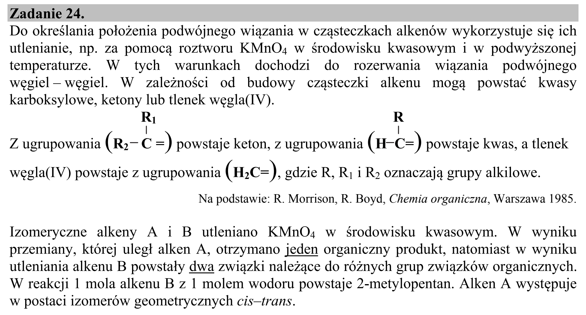 Matura, maj 2016, wstęp zadania 24