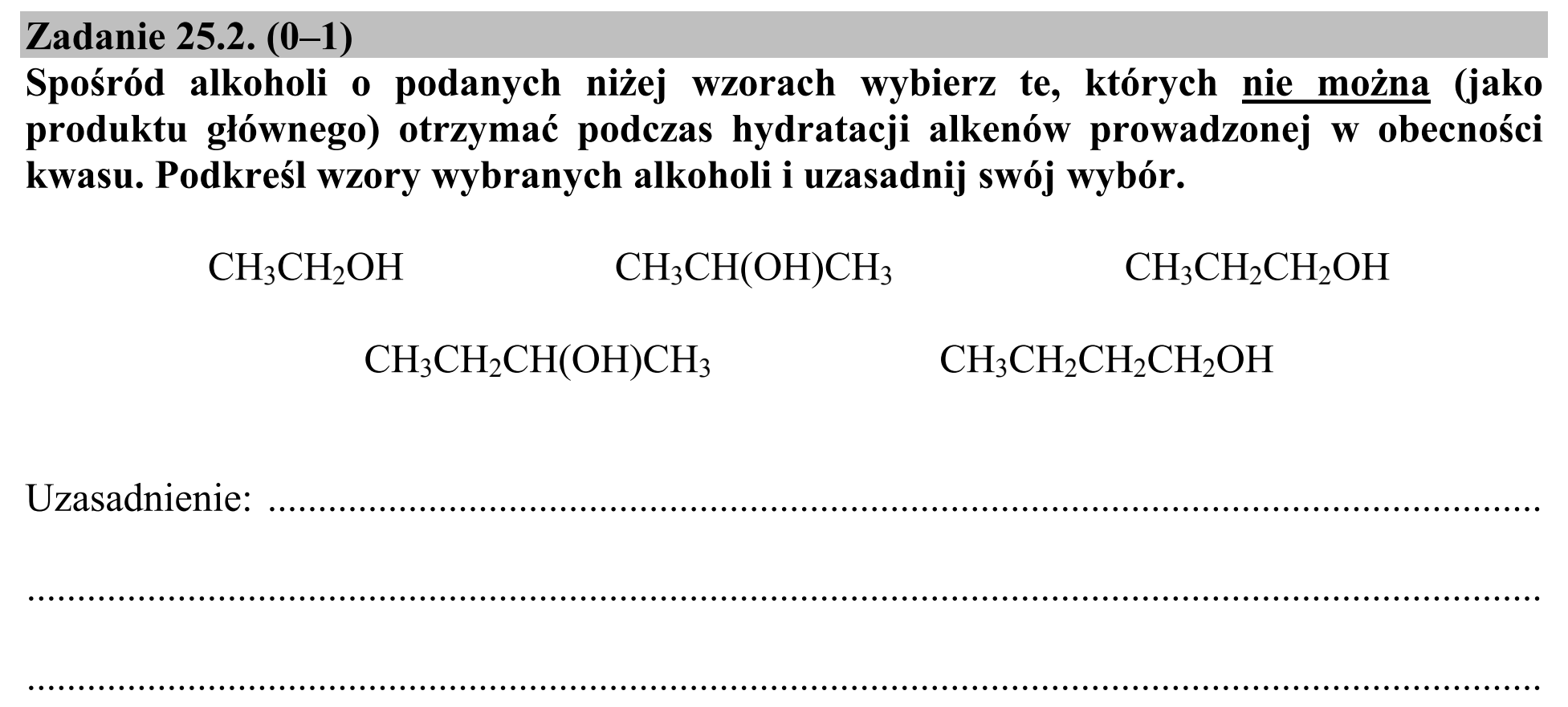 Matura, maj 2016, zadanie 25.2