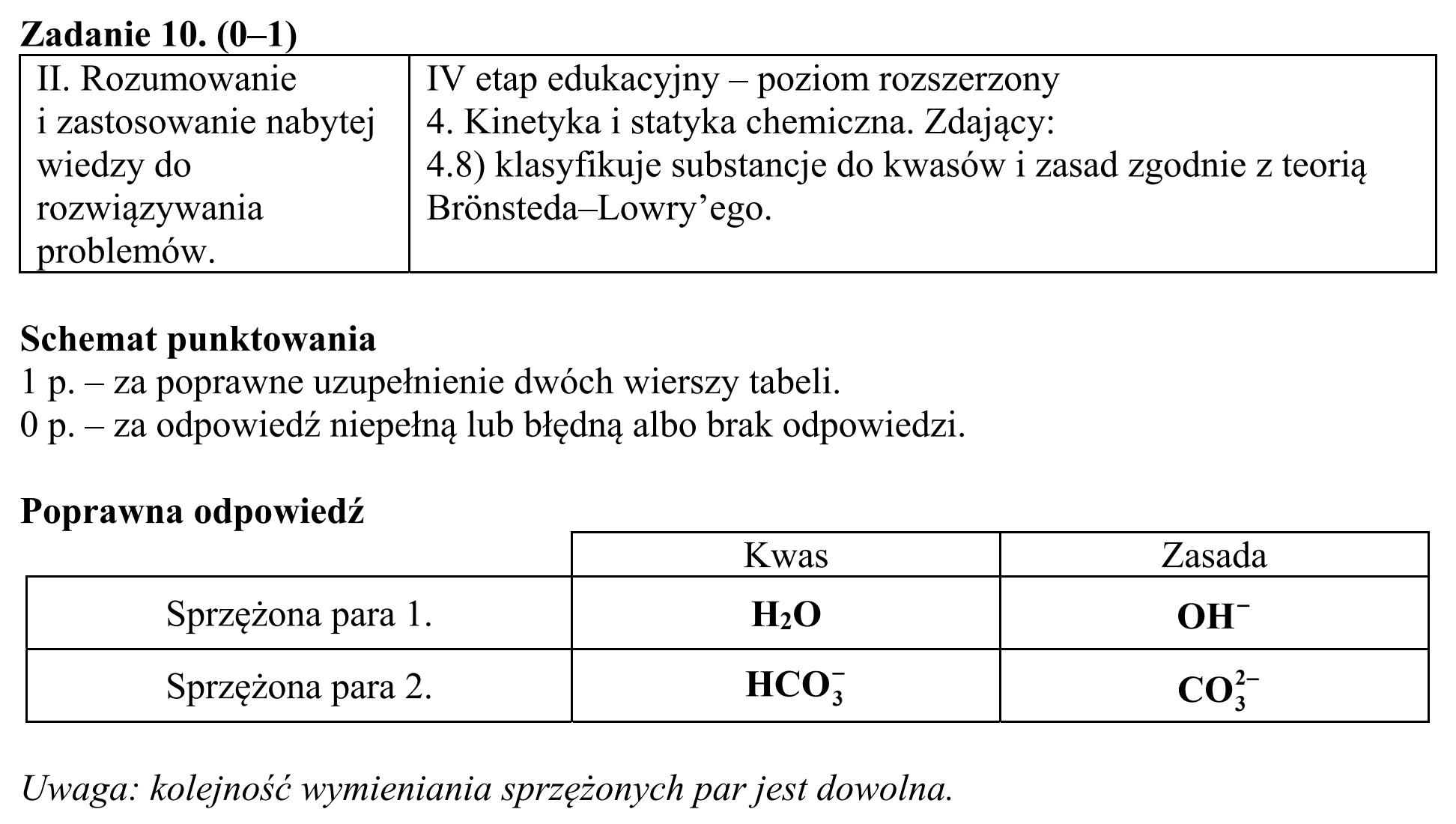 Matura, maj 2017, odpowiedź do zadania 10
