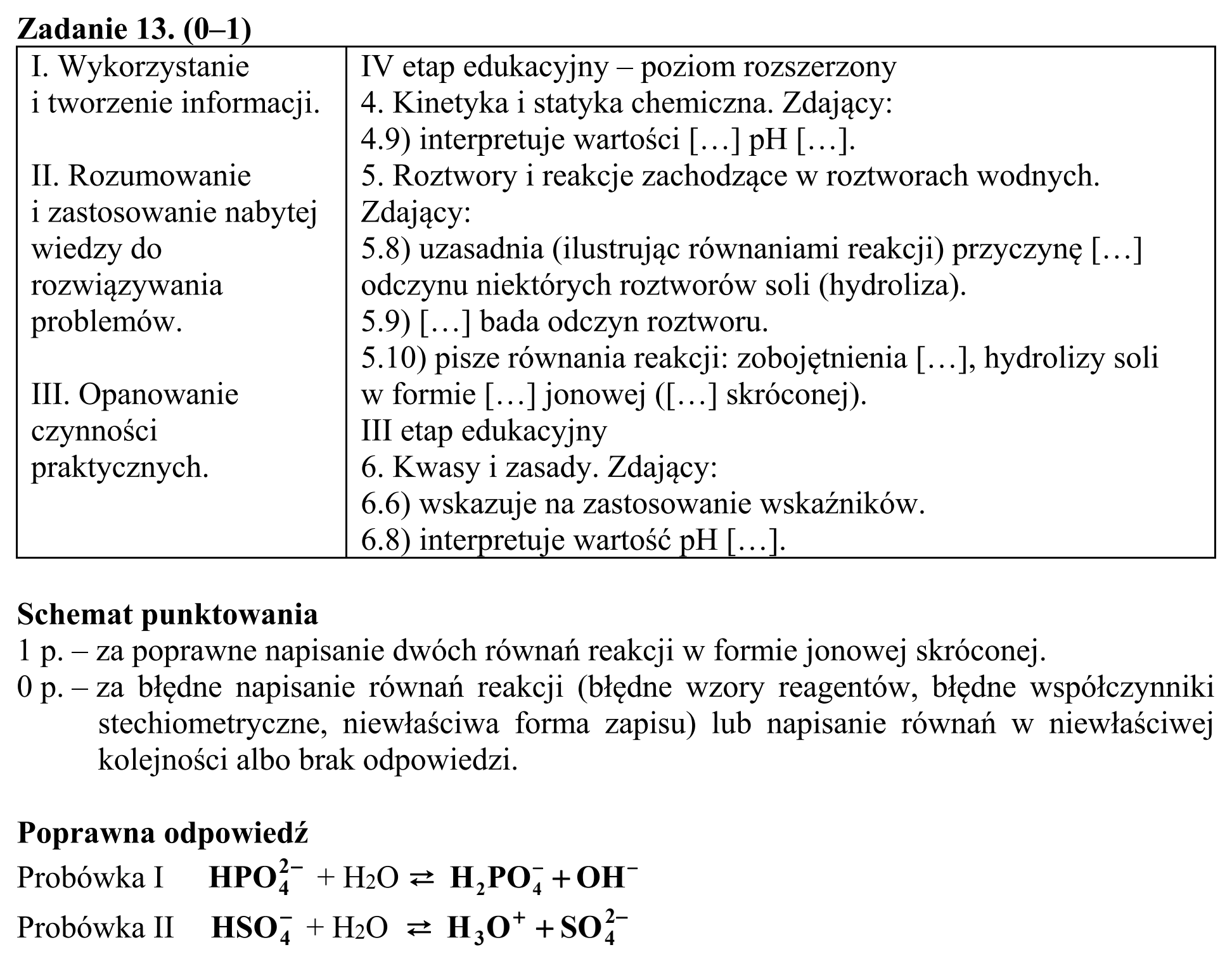 Matura, maj 2017, odpowiedź do zadania 13
