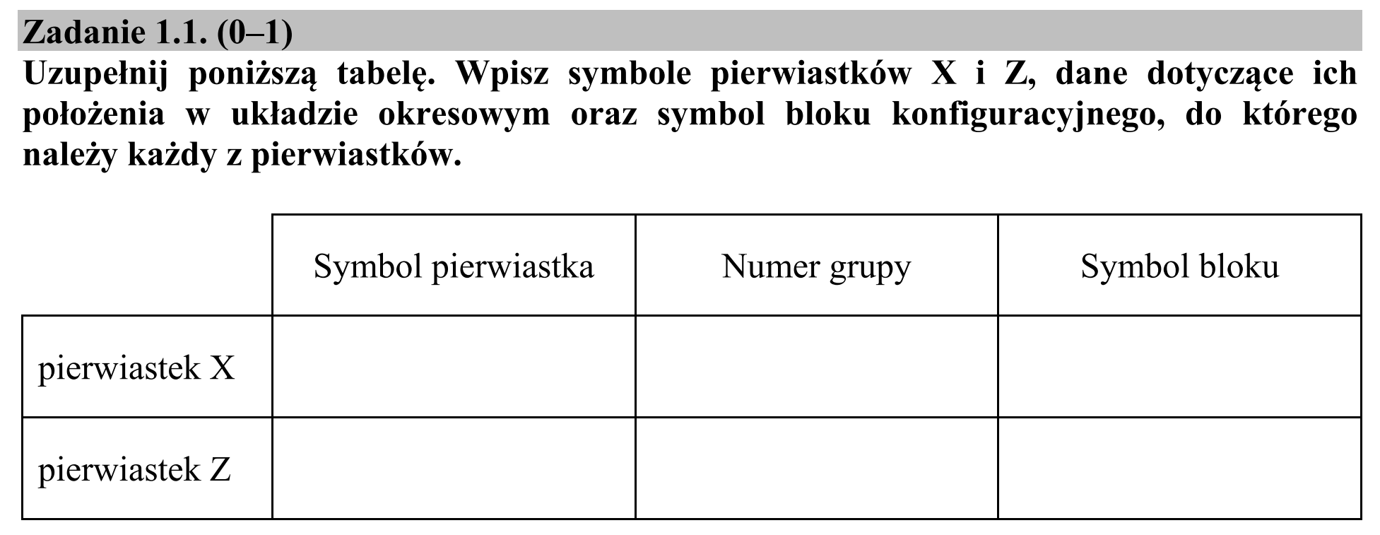 Matura, maj 2017, zadanie 1.1
