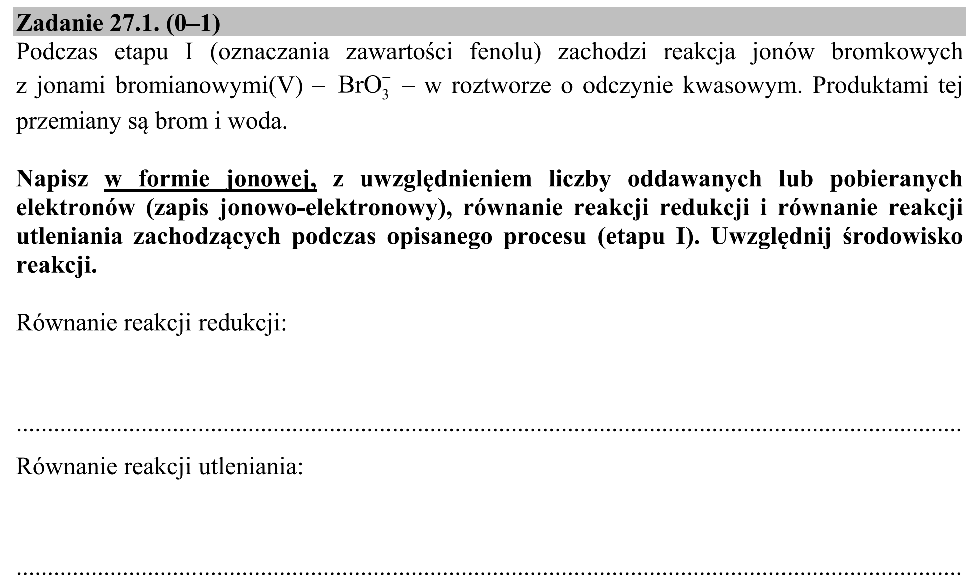 Matura, maj 2017, podgląd zadania 27