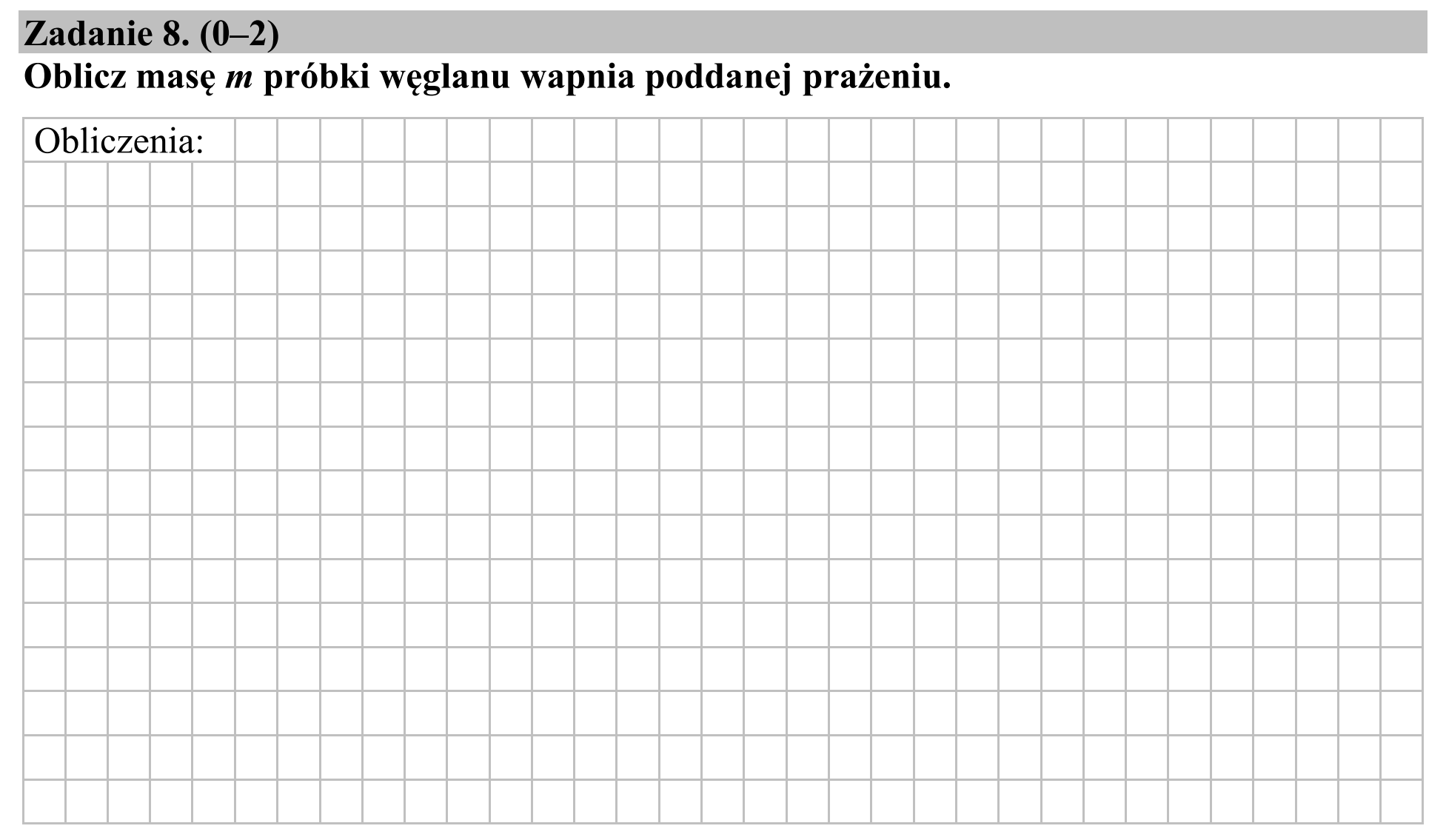 Matura, maj 2017, podgląd zadania 8