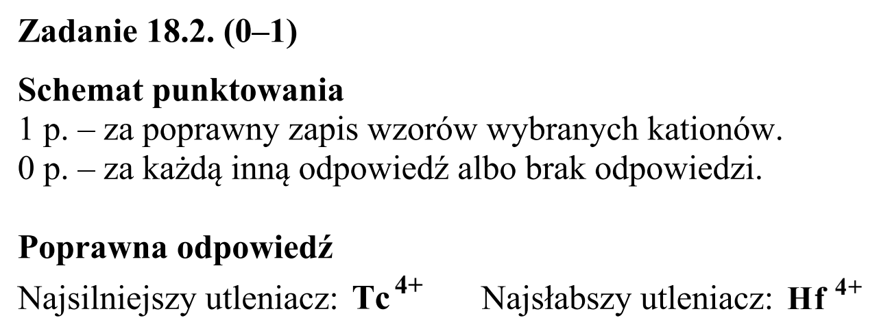 Matura, maj 2018, odpowiedź do zadania 18.2