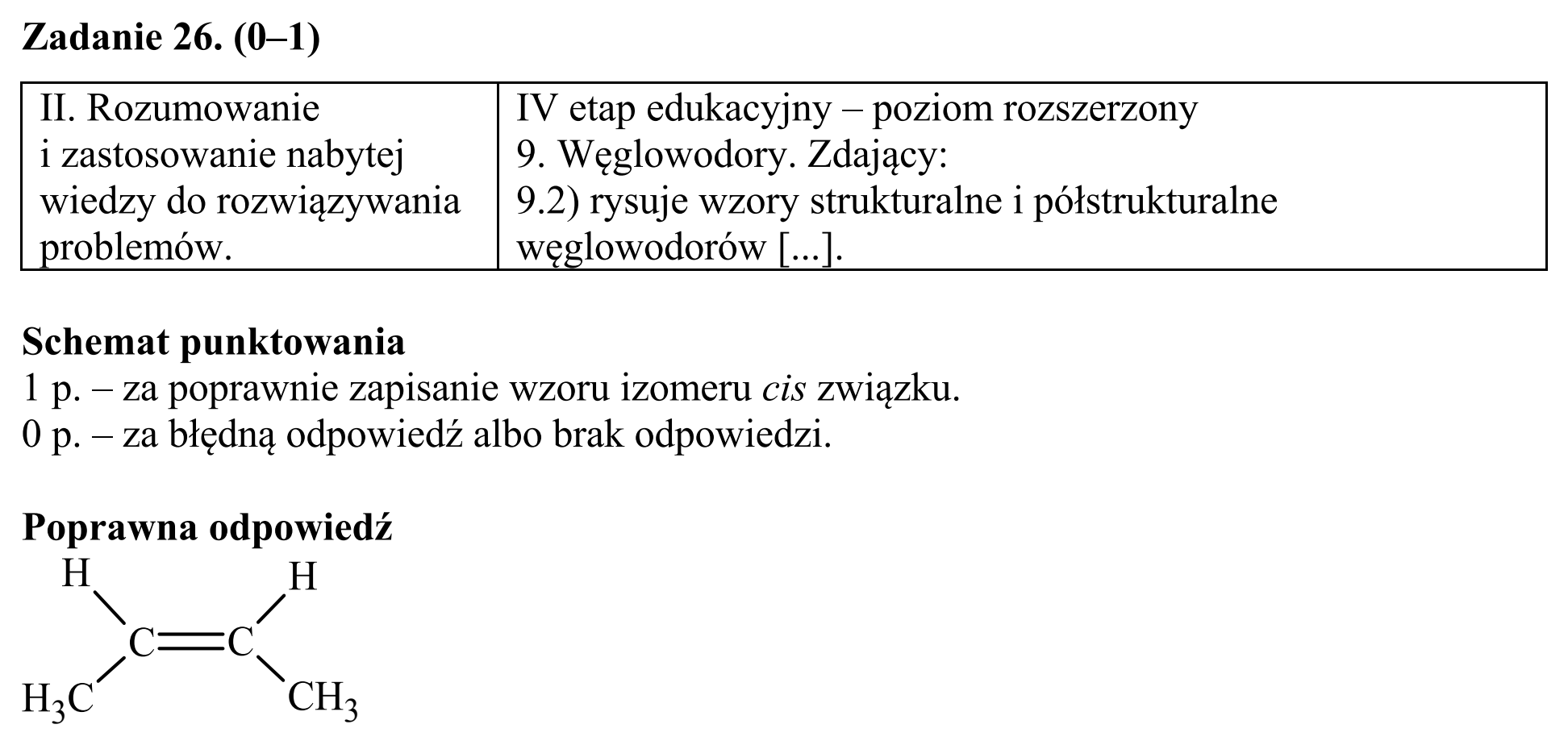 Matura, maj 2018, odpowiedź do zadania 26