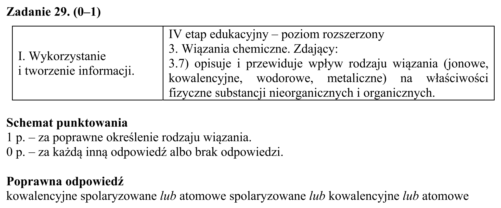 Matura, maj 2018, odpowiedź do zadania 29