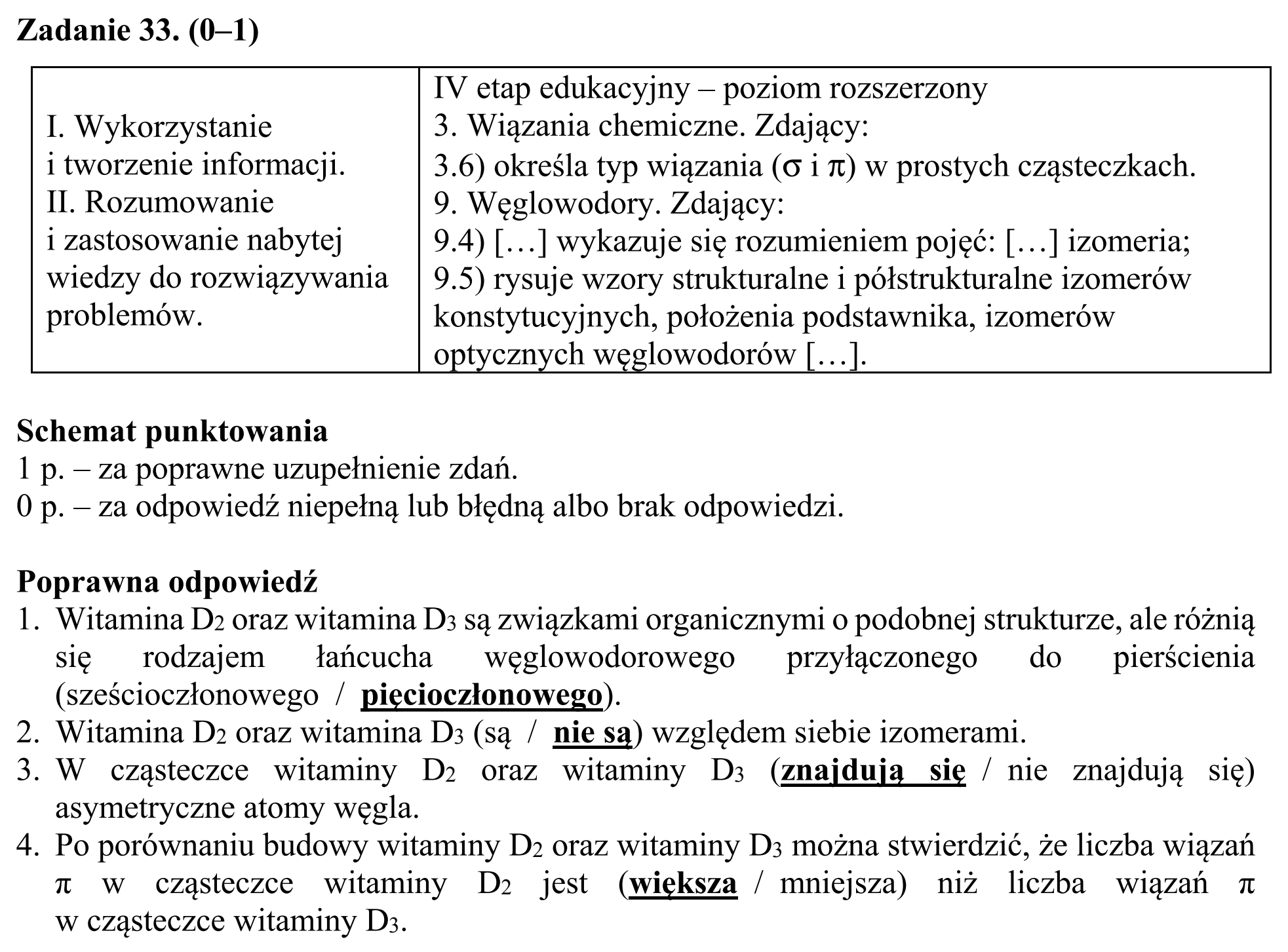Matura, maj 2018, odpowiedź do zadania 33