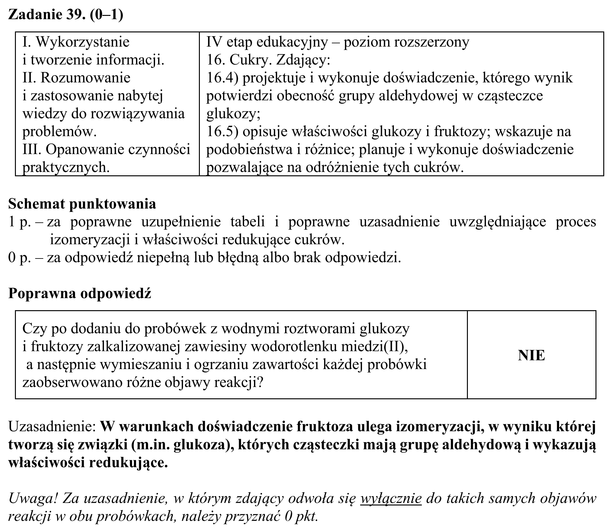 Matura, maj 2018, odpowiedź do zadania 39