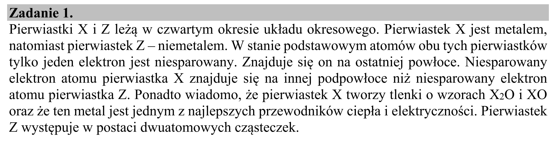 Matura, maj 2018, wstęp zadania 1