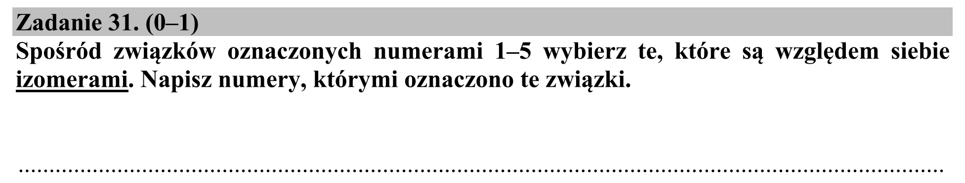 Matura, maj 2018, podgląd zadania 31