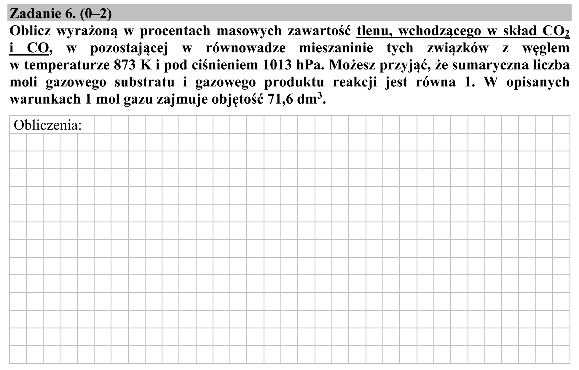 Matura, maj 2018, podgląd zadania 6