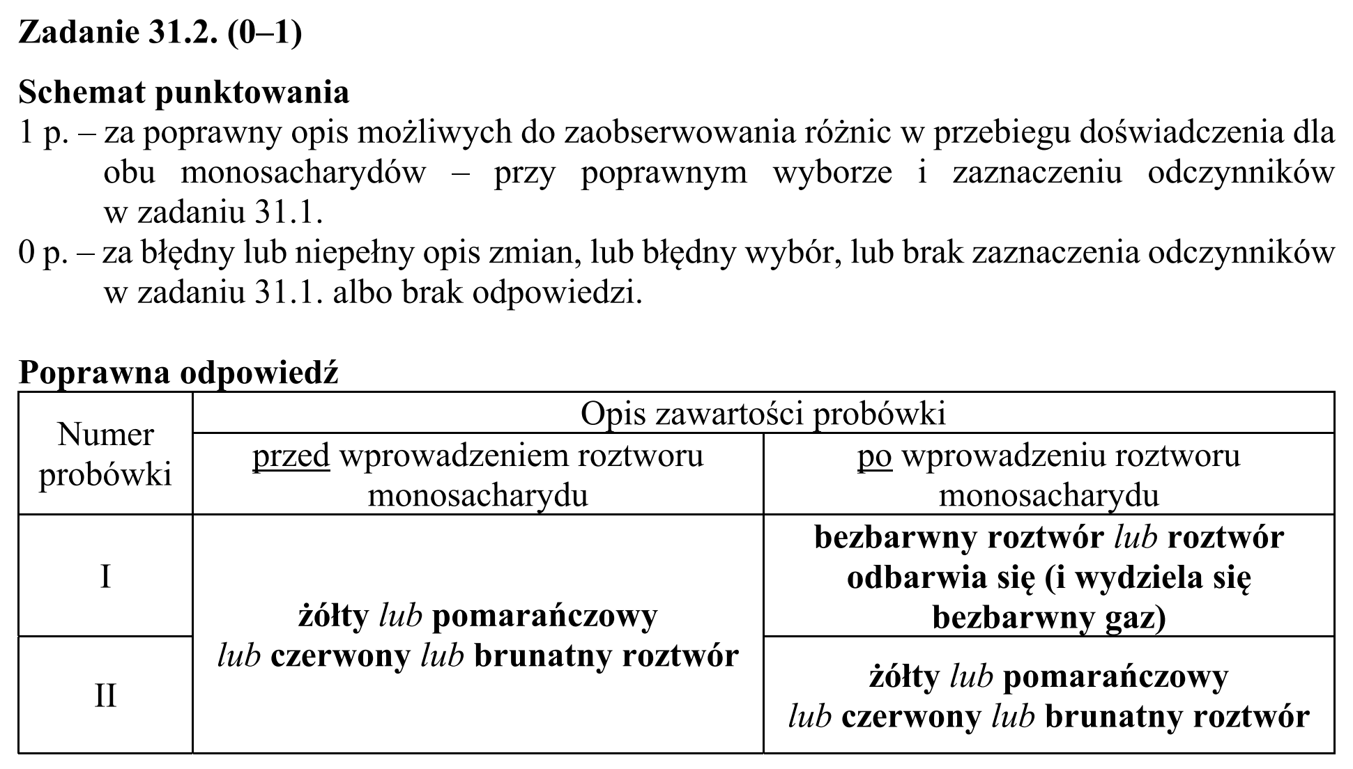 Matura, maj 2019, odpowiedź do zadania 31.2
