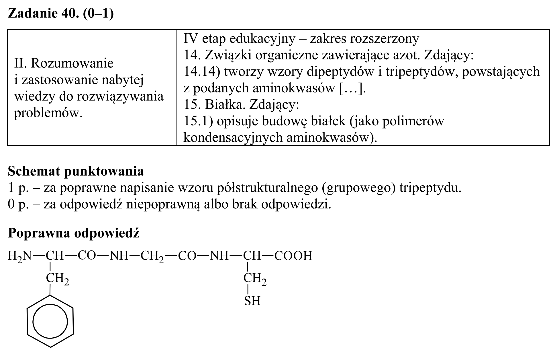 Matura, maj 2019, odpowiedź do zadania 40