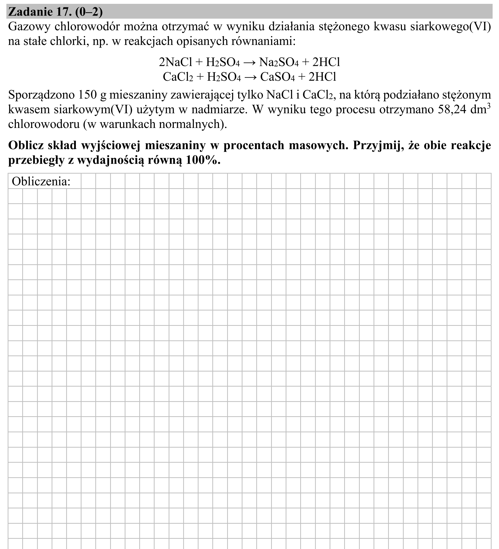 Matura, maj 2019, podgląd zadania 17